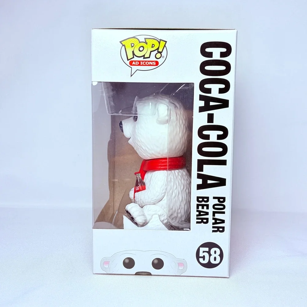 Funko Coca-Cola Polar Bear OS White Ad Icons 58 Vinyl Figure Holiday Coke